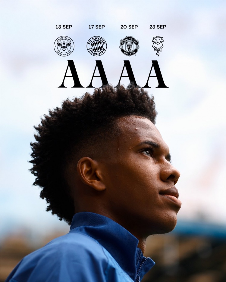 切尔西将在10天内连续踢4场客场比赛，包括客战拜仁、曼联